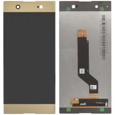 Дисплей Sony G3212 Xperia XA1 Ultra Dual /G3221 /G3223 /G3226 золотистый, REF (переклеенное стекло)
