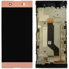 Дисплей Sony G3212 Xperia XA1 Ultra Dual/G3221/G3223/G3226 розовый, с рамкой