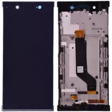 Дисплей Sony G3212 Xperia XA1 Ultra Dual/G3221/G3223/G3226 черный, оригинал PRC с рамкой