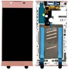 Дисплей Sony G3311 Xperia L1/G3312/G3313 розовый, оригинал PRC с рамкой