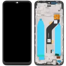 Дисплей Tecno Spark 6 Go KE5J/Spark Go 2020 KE5S черный, оригинал PRC с рамкой (FPC6504-9)