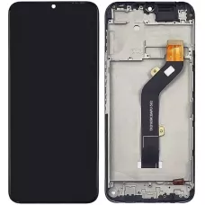 Дисплей Tecno Spark 7 KF6 черный, оригинал PRC, с рамкой