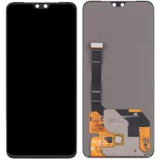 Дисплей Vivo V23 5G черный, Amoled, REF (переклеенное стекло)