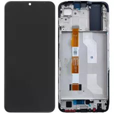 Дисплей Vivo Y33s/Y21s черный, с рамкой