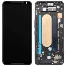 Дисплей Asus ROG Phone 2 ZS660KL черный, Amoled, оригинал PRC с рамкой