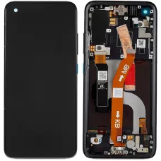 Дисплей Asus ZenFone 8 ZS590KS черный, Amoled, оригинал PRC с рамкой