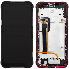 Дисплей Blackview BV6100 черный, оригинал PRC с рамкой, со шлейфом кнопки Home