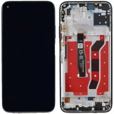 Дисплей Huawei P40 Lite 4G черный, с рамкой