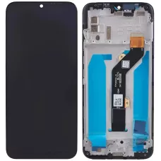 Дисплей Infinix Hot 10 Lite черный, оригинал PRC с рамкой, FPC6504-9