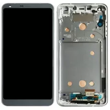 Дисплей LG H870 G6/H871/H872/H873 платиновый, Ice Platinum, оригинал PRC с рамкой