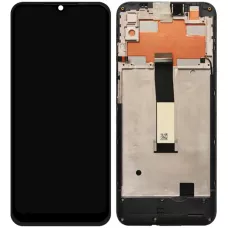 Дисплей Oukitel C23 Pro черный, оригинал PRC с рамкой, полный комплект, снят