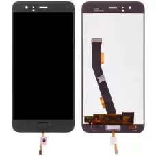 Дисплей Xiaomi Mi 6 черный со шлейфом сканера отпечатка пальца (Touch ID) оригинал PRC
