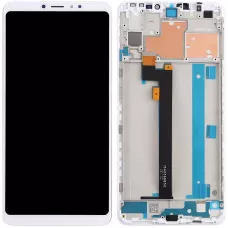 Дисплей Xiaomi Mi Max 3 белый, с рамкой