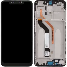 Дисплей Xiaomi Pocophone F1 черный, с рамкой