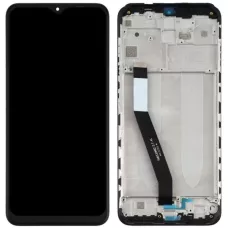 Дисплей Xiaomi Redmi 9/Poco M2/Redmi 9 Prime черный, On-Cell, с рамкой