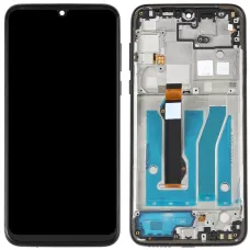 Дисплей Motorola XT2019 Moto G8 Plus чёрный, с рамкой