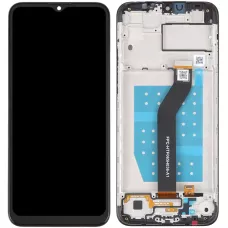 Дисплей Motorola XT2055 Moto G8 Power Lite чёрный, с рамкой