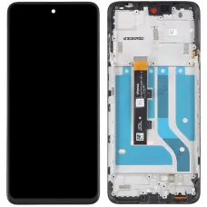 Дисплей Motorola XT2139-1 Edge 20 Lite черный, OLED, оригинал PRC с рамкой