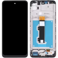 Дисплей Motorola XT2159 Moto E40/XT2158-6 Moto E30 черный, с рамкой