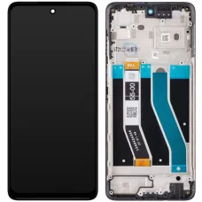 Дисплей Motorola XT2223 Moto G62 5G черный, оригинал PRC с рамкой