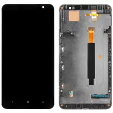 Дисплей Nokia 1320 Lumia черный, оригинал PRC с рамкой