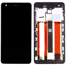 Дисплей Nokia 2.1 черный, оригинал PRC с рамкой