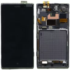 Дисплей Nokia 830 Lumia черный, оригинал PRC с рамкой