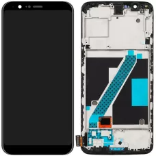 Дисплей OnePlus 5T A5010 черный, Amoled, REF, с рамкой
