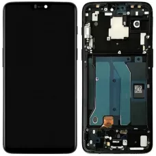 Дисплей OnePlus 6 A6003 черный, TFT (In-Cell) с рамкой, Mirror Black