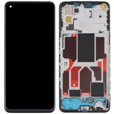 Дисплей OnePlus Nord CE 5G черный, Amoled, оригинал PRC с рамкой