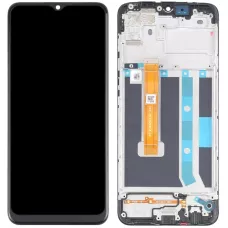 Дисплей Oppo A15/A15s/A35 черный, с рамкой, версия 3, FPC-HTF065H051-A0