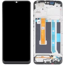 Дисплей Oppo A15/A15s/A35 черный, с рамкой, оригинал PRC версия 1, FPC-HTF065H093-A0