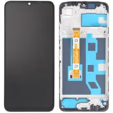 Дисплей Oppo A17/A17k черный, оригинал PRC с рамкой