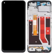 Дисплей Oppo A53 4G 2020/A53s/A32/A33 2020 черный, с рамкой, оригинал PRC BV065WBM-L03-MB00 /MB01