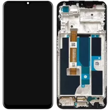 Дисплей Oppo A55 5G черный, с рамкой, 6A01B001DR500