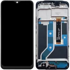 Дисплей Oppo A5s черный, с рамкой