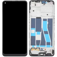 Дисплей Oppo A94 4G/Reno 5 Lite черный, OLED, с рамкой