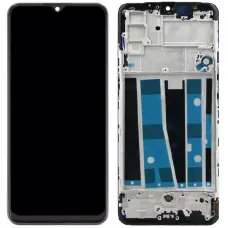 Дисплей Oppo Reno 3 4G черный, OLED (Small LCD), с рамкой