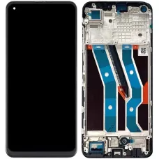 Дисплей Realme 10 черный, Amoled, оригинал PRC с рамкой