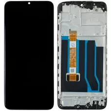 Дисплей Realme 5/C3 черный, с рамкой, OEM, версия 6, P650513F1-FPCA-R1.0
