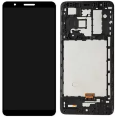 Дисплей Samsung A013 Galaxy A01 Core черный, оригинал PRC с рамкой