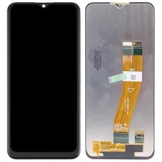 Дисплей Samsung A025G Galaxy A02s/A025U/M025 черный, 163 x 72.5 mm, желтый шлейф, оригинал, сервисная упаковка, GH82-20118A