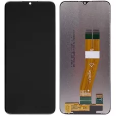 Дисплей Samsung A037 Galaxy A03s черный, 160.5 x 72 mm, с желтым шлейфом, оригинал, сервисная упаковка, GH83-06693A