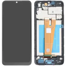 Дисплей Samsung A045 Galaxy A04 черный, оригинал PRC с рамкой