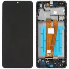 Дисплей Samsung A045 Galaxy A04 черный, OEM, с рамкой