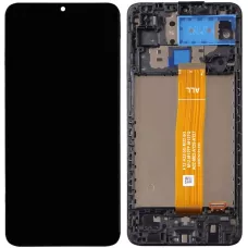 Дисплей Samsung A125 Galaxy A12/A127/M127 черный, универсальная версия, с рамкой