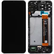 Дисплей Samsung A135 Galaxy A13 4G/M135 черный, оригинал PRC с рамкой, SM-A135F BS066FBM-L01-D800_R5.7