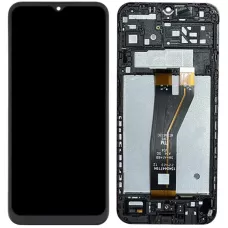 Дисплей Samsung A146B Galaxy A14 5G черный, OEM, с рамкой