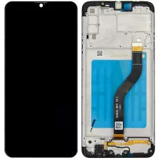 Дисплей Samsung A207 Galaxy A20s черный, оригинал PRC с рамкой
