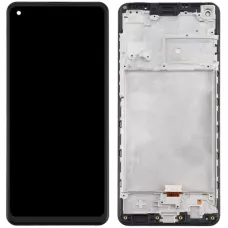 Дисплей Samsung A217 Galaxy A21s черный, OEM, с рамкой